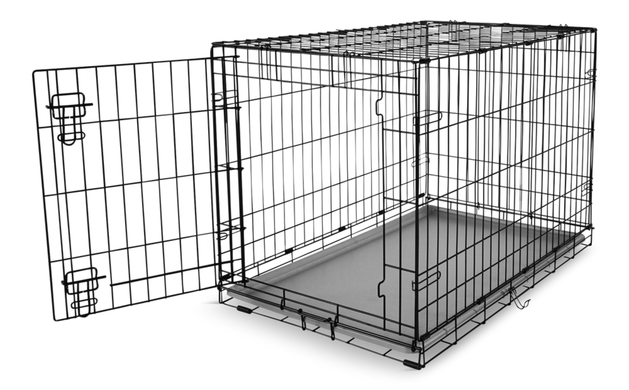 Maison De Cage De Chien D'intérieur Avec Porte Pour Petits Chiens,  Garde-corps De Clôture Pour Animaux Domestiques, Mode en ligne