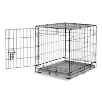 Petco 1-Door Small Folding Dog Crate, 24-in x 17-in x 20-in, Black