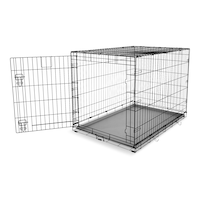 Très grande cage pliable à 1 porte pour chiens Petco, 42 L x 29 la. x 30 H po Front_Three_Fourths_Angled_Left