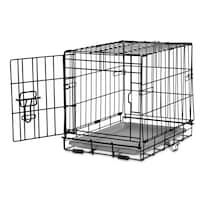 Très petite cage pliable à 1 porte pour chiens Petco, 18 L x 13 la. x 16 H po Front_Three_Fourths_Angled_Left