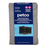Housse de cage pour chien opaque Petco, gris, très petit Front_Elevated