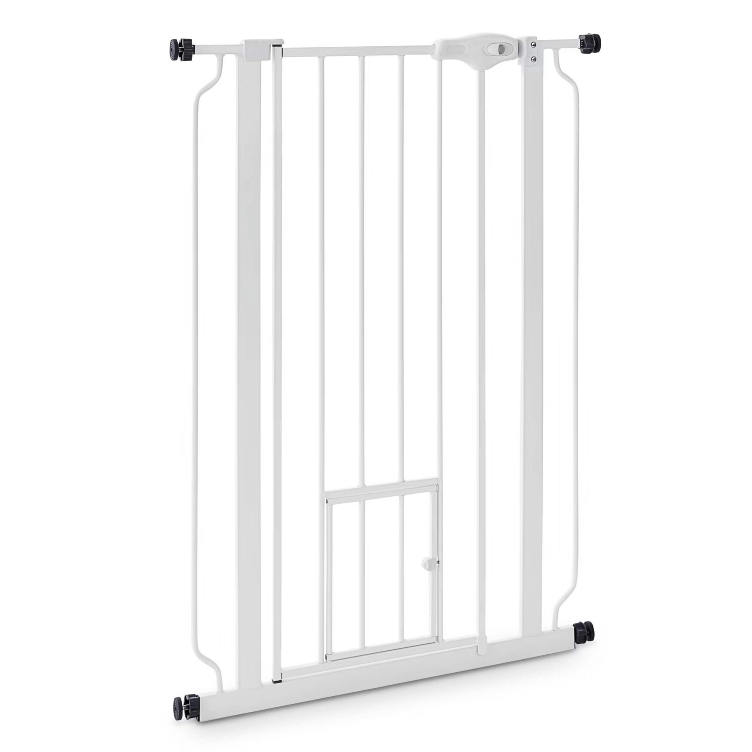 Barrière très haute avec porte Petco pour animaux de compagnie Front_Three_Fourths_Angled_Right