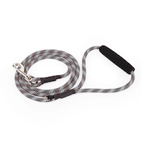 Petco Reflective Black/Orange Dog Leash, 5-ft Front_Three_Fourths_Angled_Right