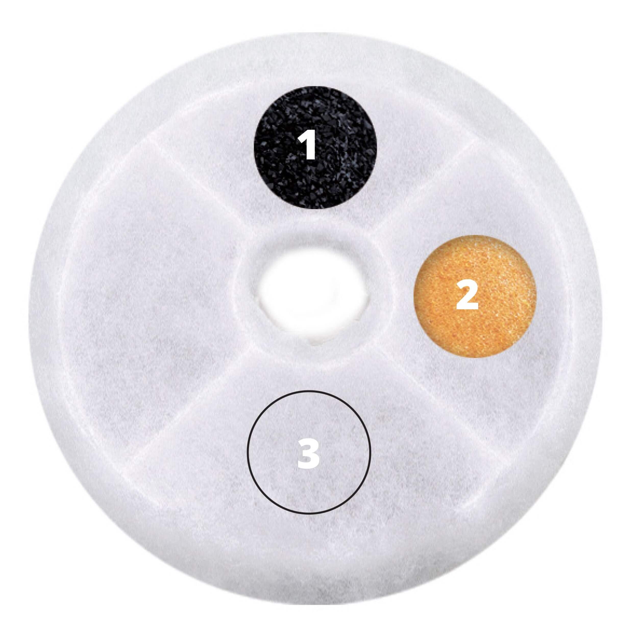 Catit Triple Action Fountain Filters, 2-pk Front_Flat