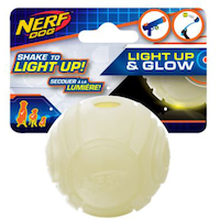 Nerf Dog, Light Up and Glow, Dog, Toy Clear Front_Flat