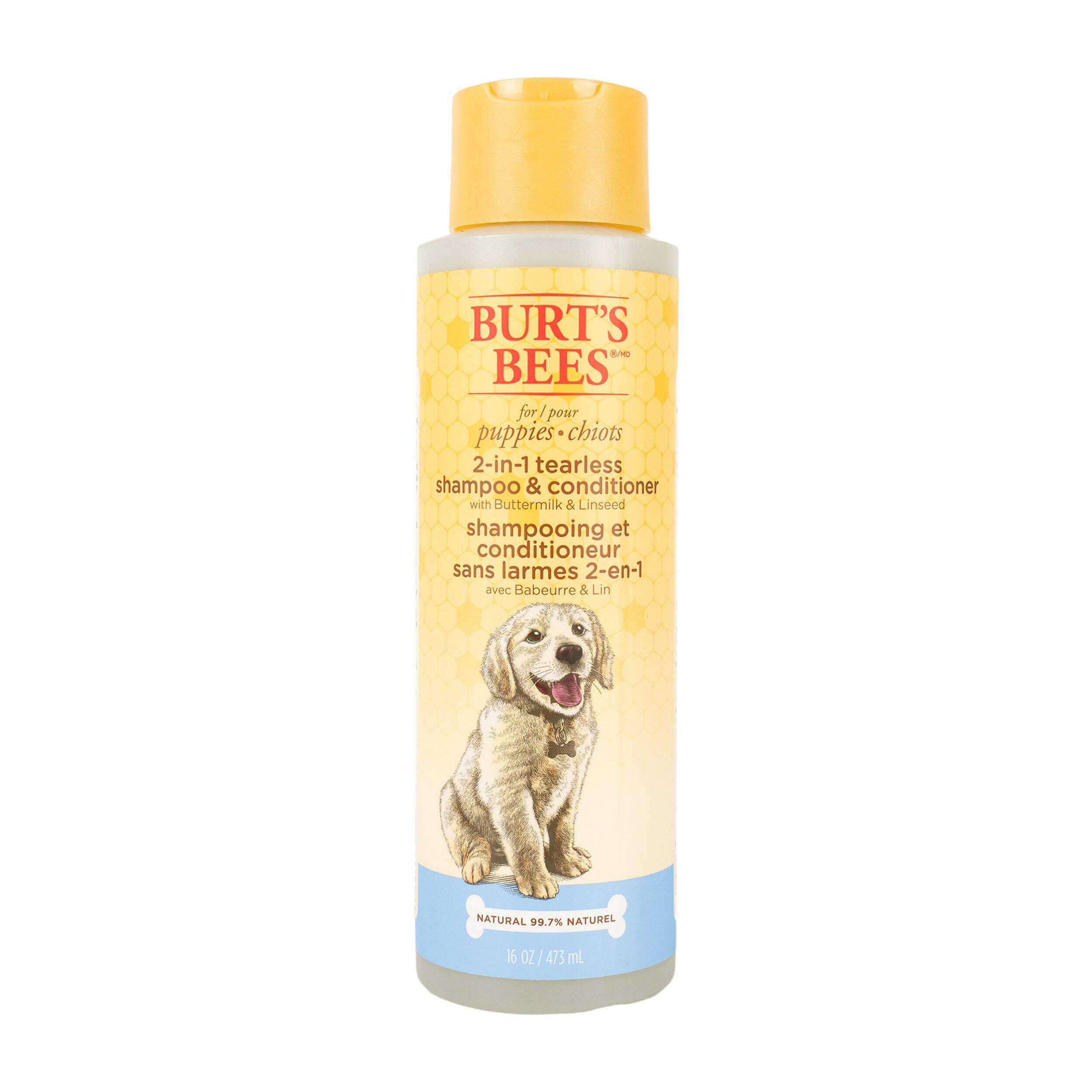 Burt's Bees 2-in-1 Shampoo & Conditioner for Puppies, 16-oz Front_Flat