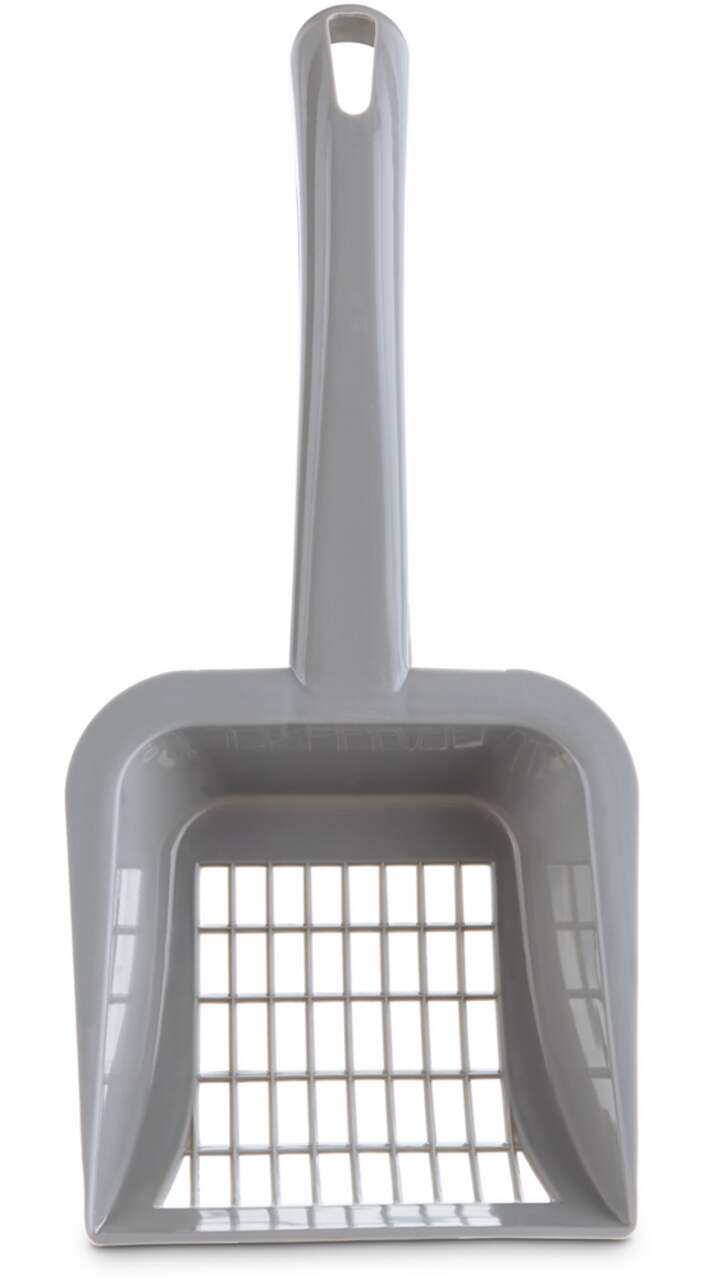 Heavy duty outlet litter scoop