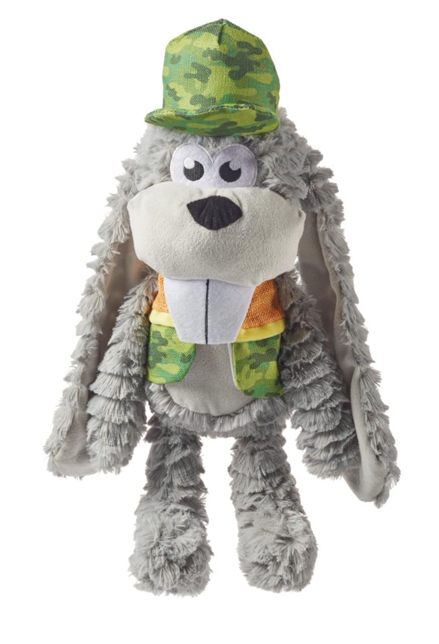 Petco Squeak Plush Wubby Bunny Hunter Dog Toy