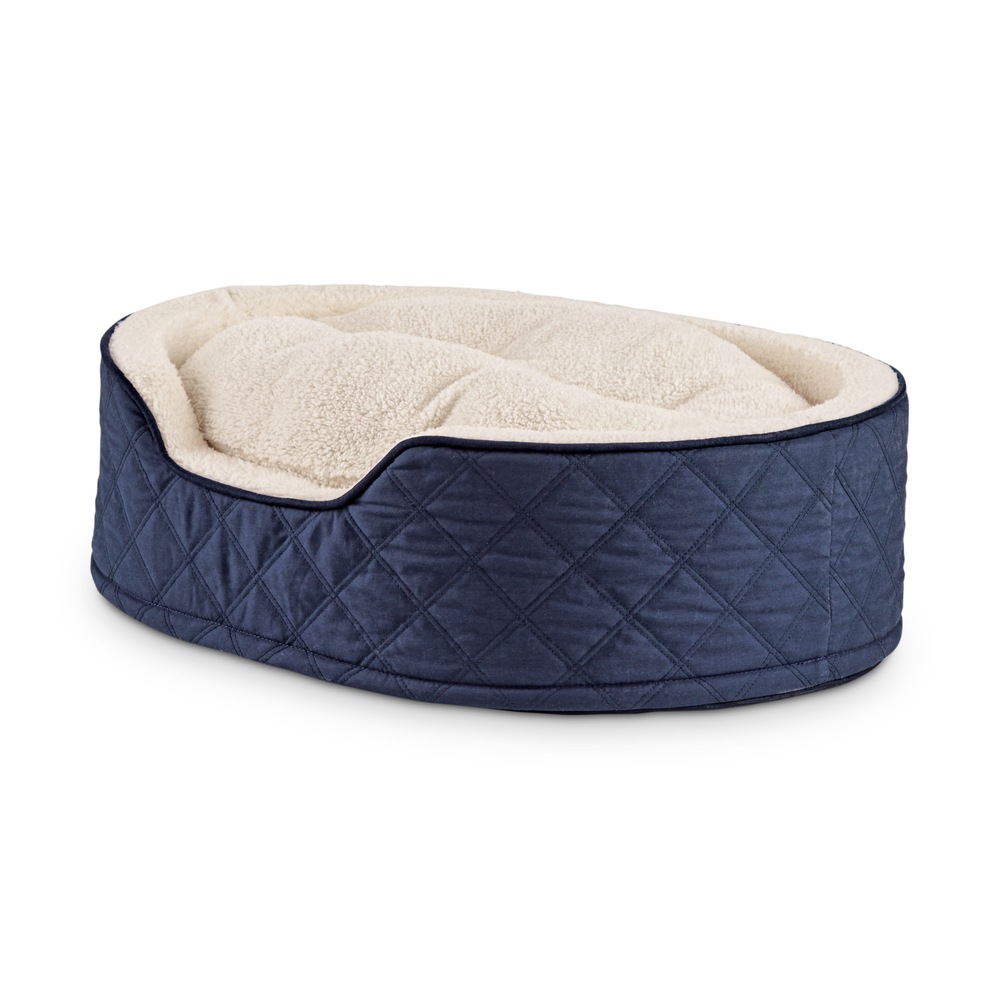 Petco Cuddler Orthopedic Memory Foam Dog Bed, Washable, 28in x 20in, Blue Canadian Tire