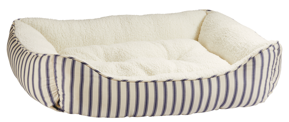 Medium Harmony Blue Nautical Striped Nester Dog Bed 32 L X 24 W 