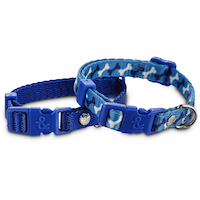 Petco Dog Collar, Adjustable, Assorted Sizes, 2-pk, Blue Composite_or_Mixed