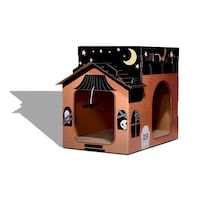 Grattoir maison d'Halloween pour chats Petco Front_Three_Fourths_Angled_Left