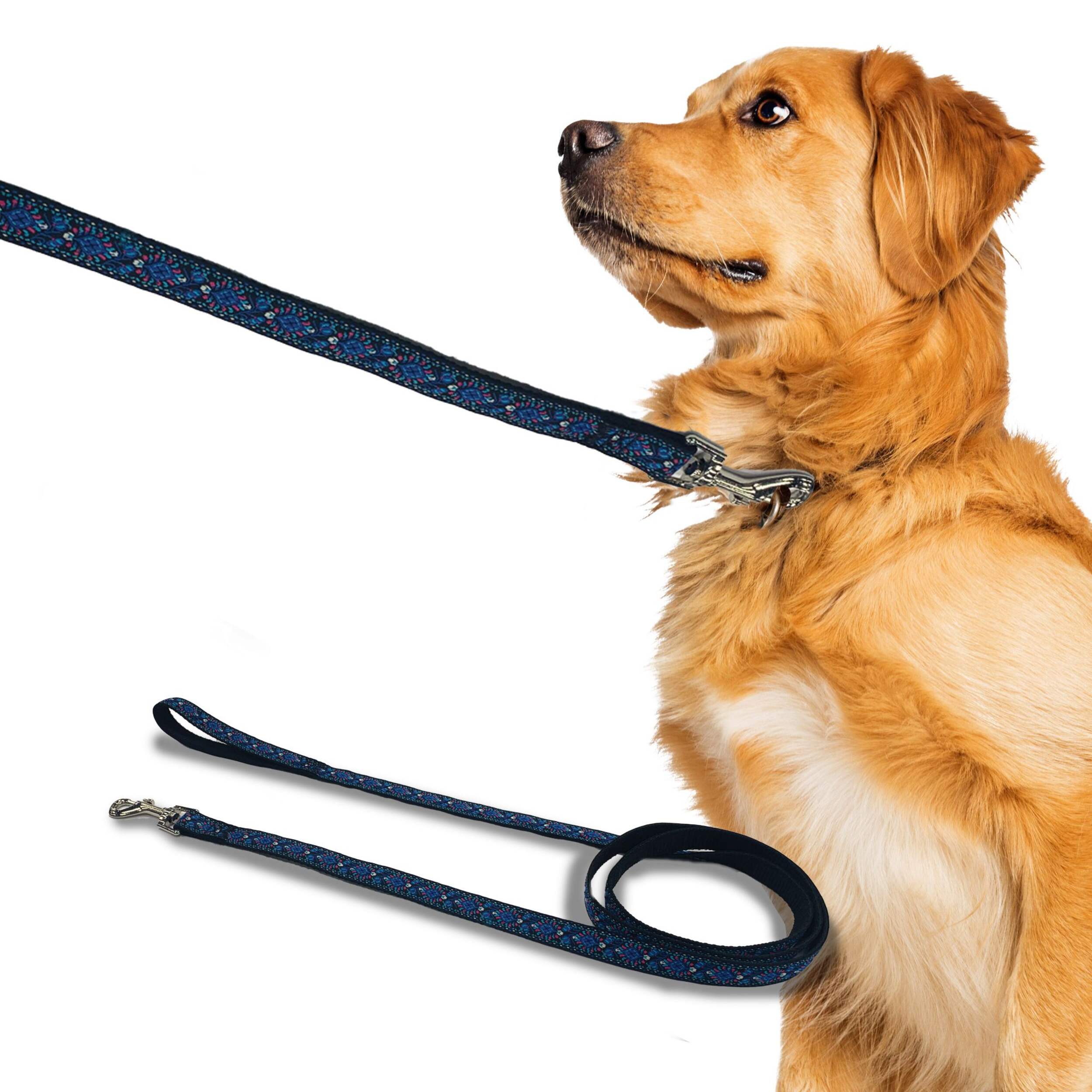Laisse pour chiens Perri's en jacquard, lotus bleu, taille unique Composite_or_Mixed