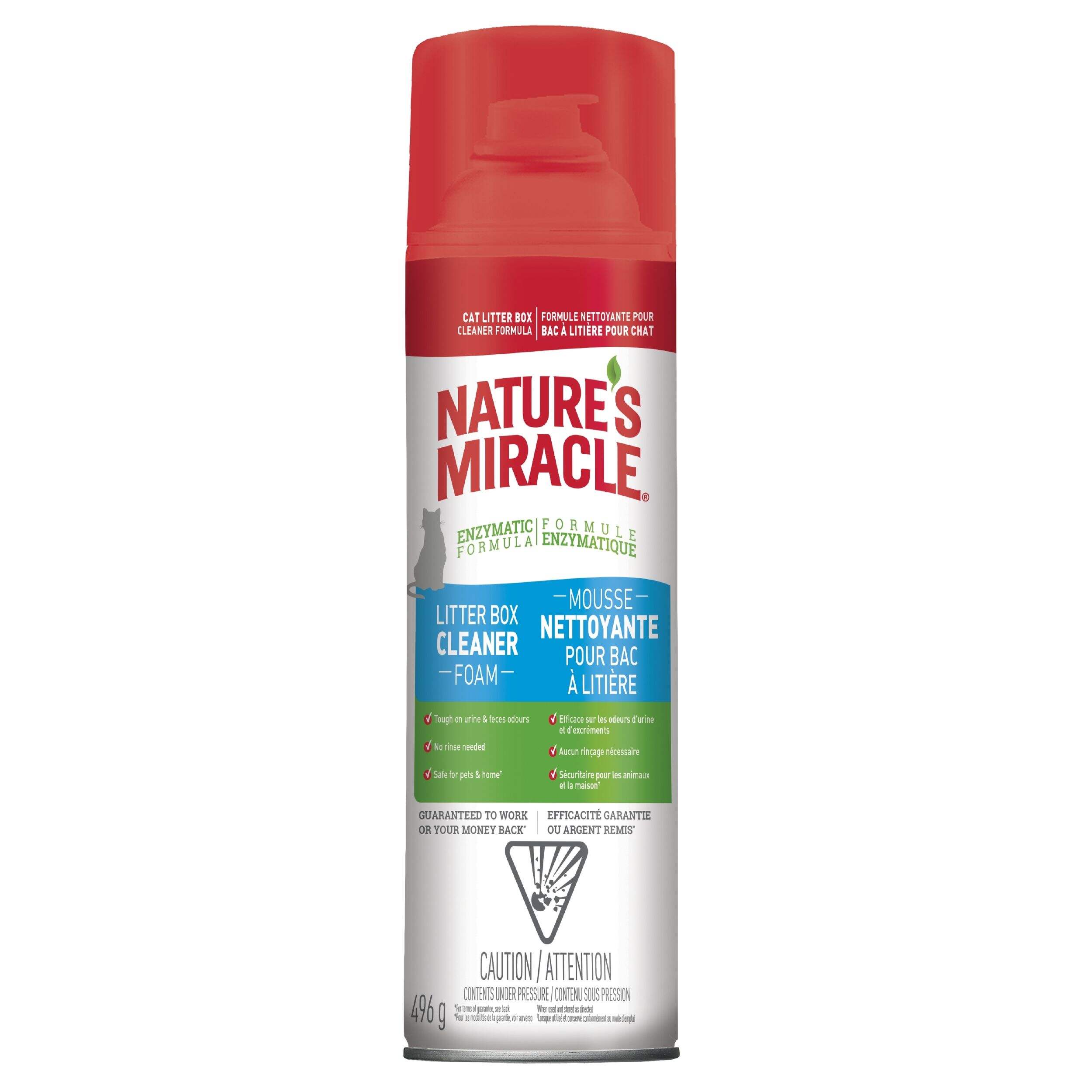 Nature's Miracle Litterbox Cleaner Foam, 496-g Front_Flat