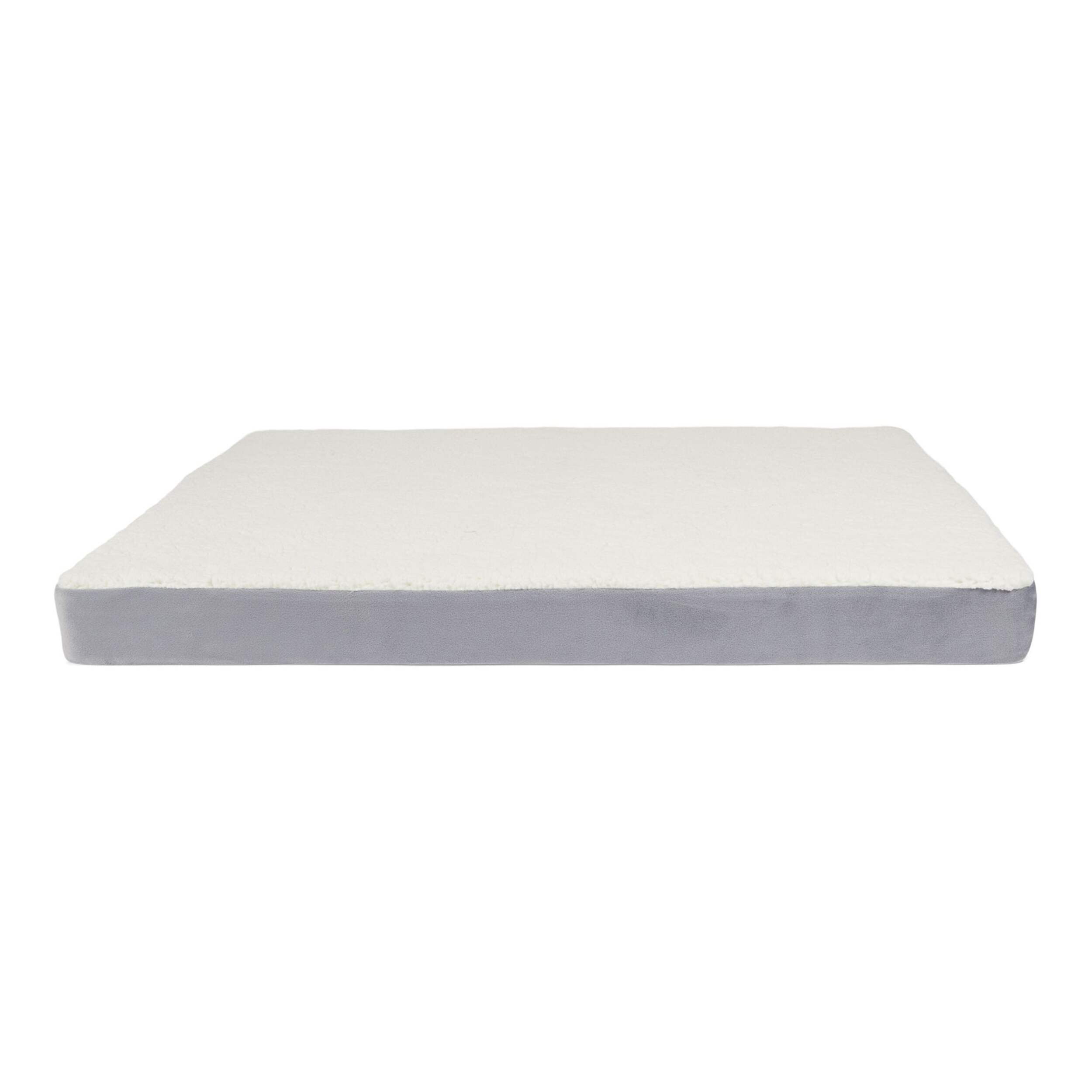 Petco Memory Foam Dog Bed, Grey, 36 x 27-in Front_Elevated