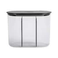 Reddy Pet Treat Jar with Divider, Black Front_Flat