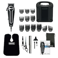 Wahl Elite Pro Haircutting Kit with Trimmer/Clipper, Guide Combs, Scissors & Cape, 22-pc Composite_or_Mixed