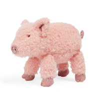 Petco Pig Plush Squeaker Dog Toy, Pink, 8-in