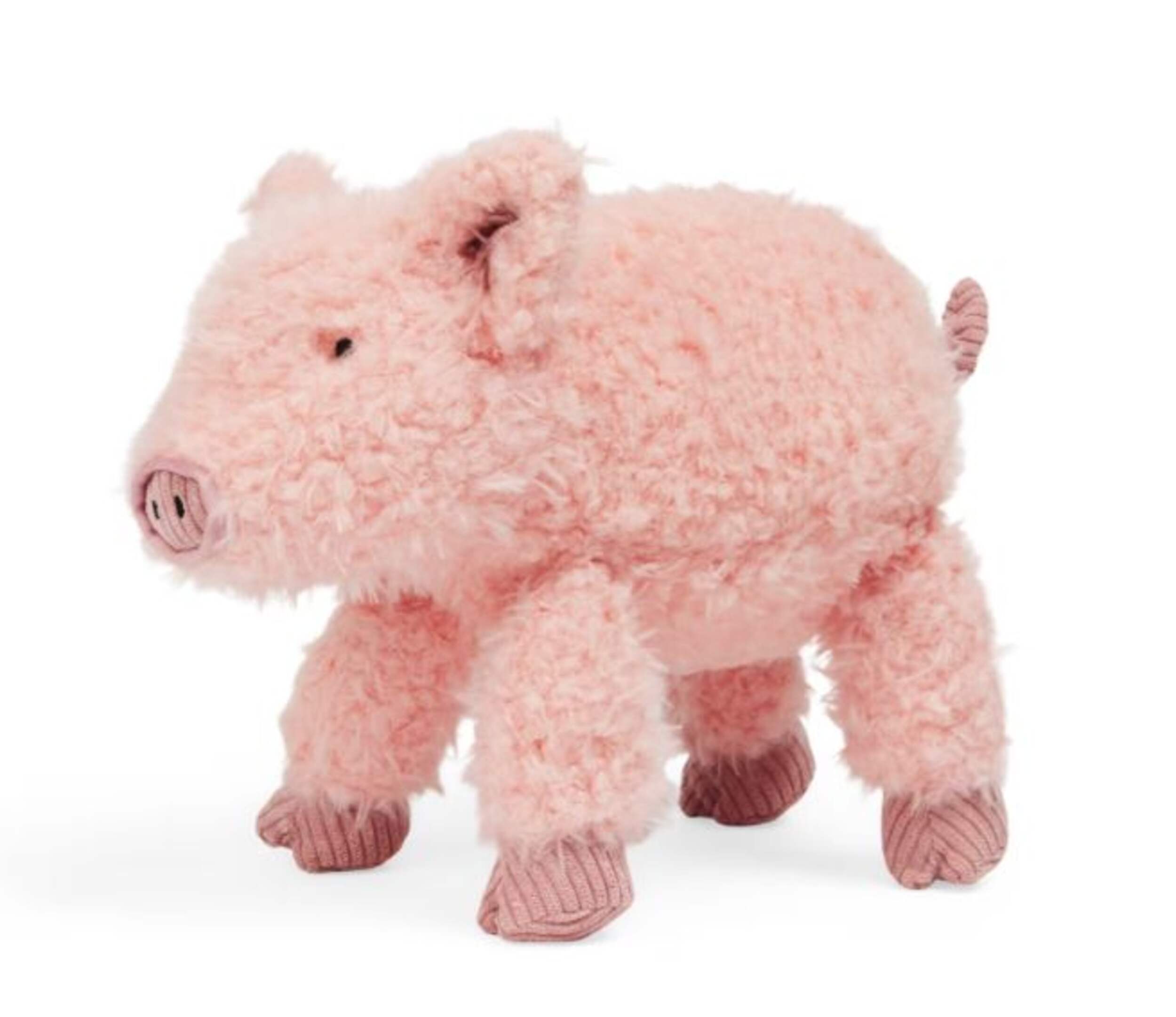 Petco Pig Plush Squeaker Dog Toy, Pink, 8-in Front_Three_Fourths_Angled_Left
