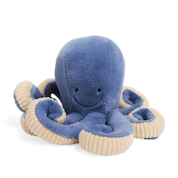 Petco Octopus Plush Squeaker Dog Toy, Blue, 12-in