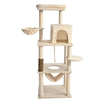 Cat Craft 2-in-1 Cat Tower & Scratcher, 63-in Front_Angled_Right