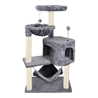 Cat Craft Cat Tower, Scratcher & Hammock, 47-in Front_Elevated