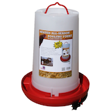 100W Hanging All-Season Heated Poultry Fountain, 3-Gal Front_Flat