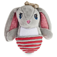 Petco Holiday Tails Bunny Soft Plush Cat Toys with Catnip, 6-in Front_Flat