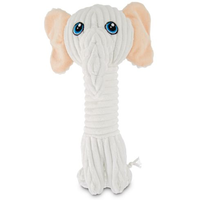 Petco Holiday Tails Elephant Soft Plush Squeaky Dog Toy, 7-in Front_Flat