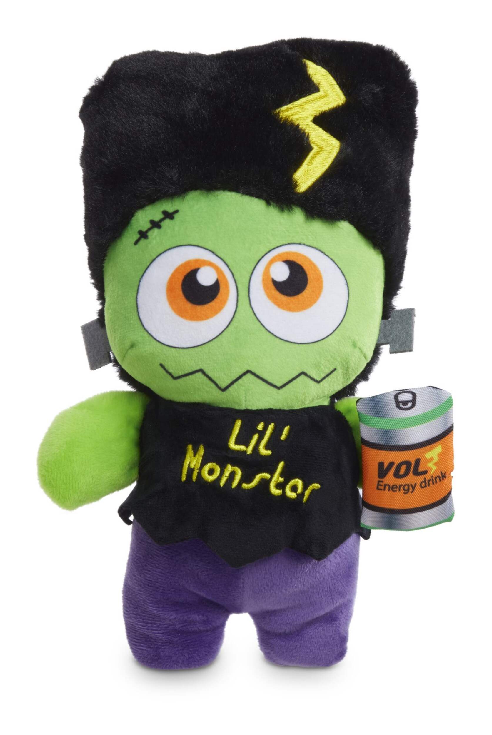 Bootique Halloween Plush Frankenstein Dog Toy, 12" Front_Flat