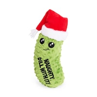 Merry Makings at Petco Pickle Squeaky Dog Toy, Assorted Styles, 12-in Front_Flat