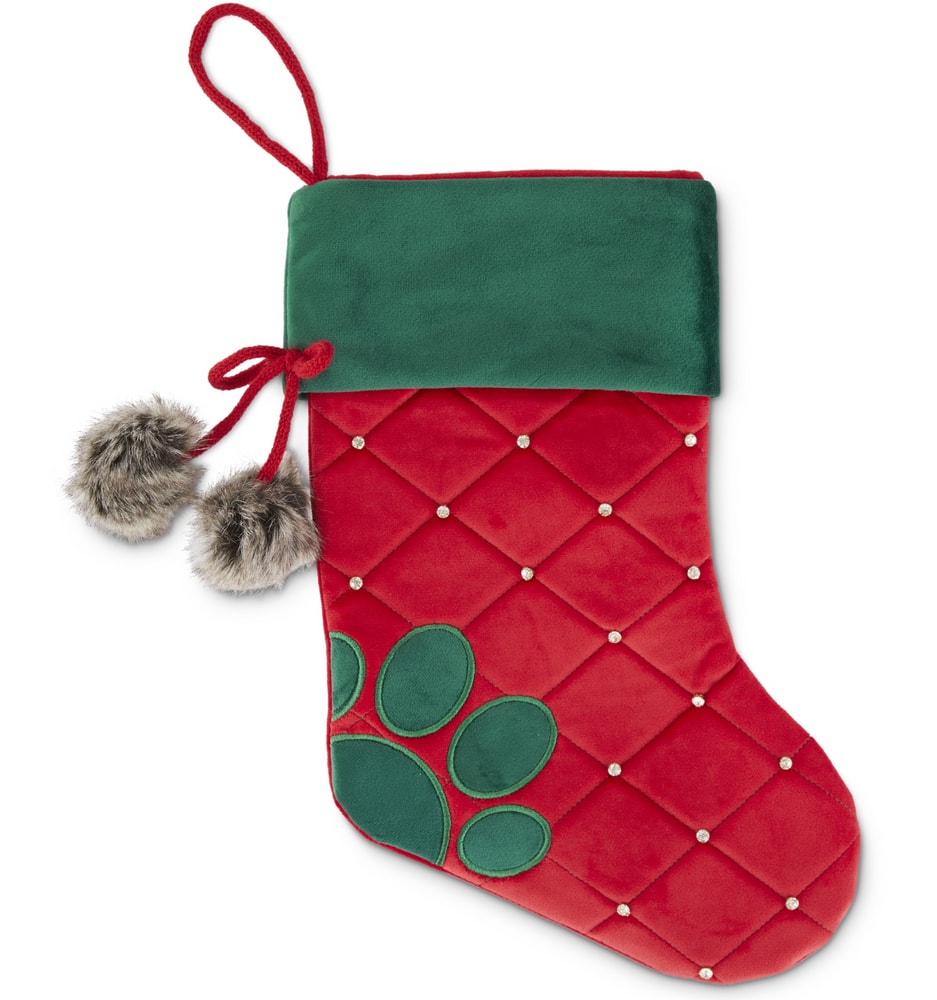 Petco Holiday Pawprint Pet Stocking For Christmas Gifts Canadian Tire