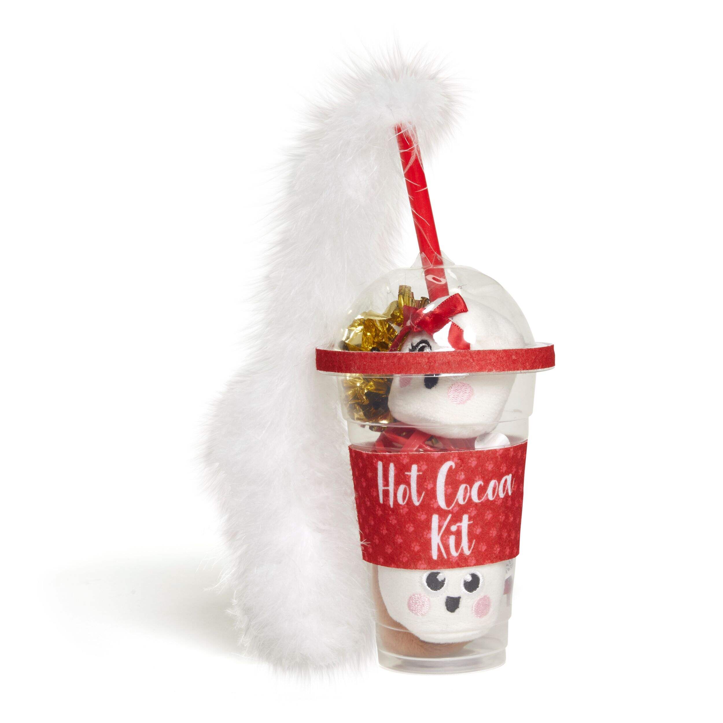 Petco Holiday Hot Cocoa Kit Soft Plush Cat Toys with Catnip, 3-pc Front_Elevated