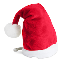 Merry Makings at Petco  Pet Santa Hat Front_Three_Fourths_Angled_Right