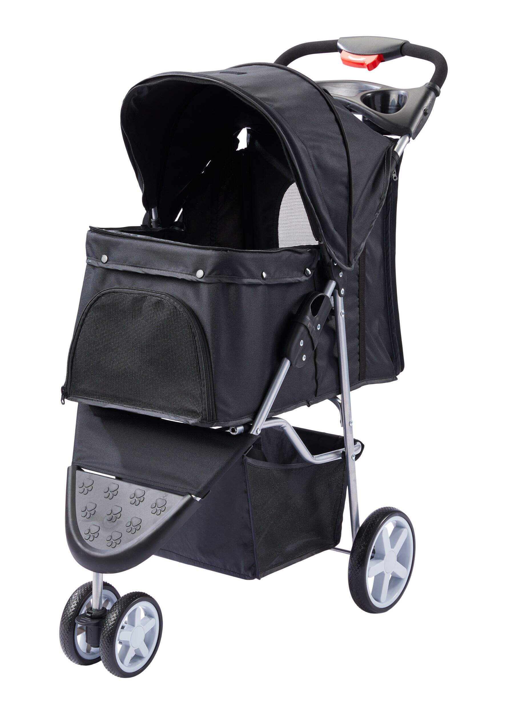 Cat Craft Folding Cat/Pet Stroller, Polyester Front_Three_Fourths_Angled_Left