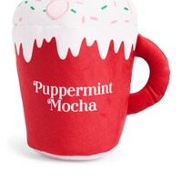 Jouet pour chien boisson moka peluche Petco Merry Makings, 12 po Front_Flat