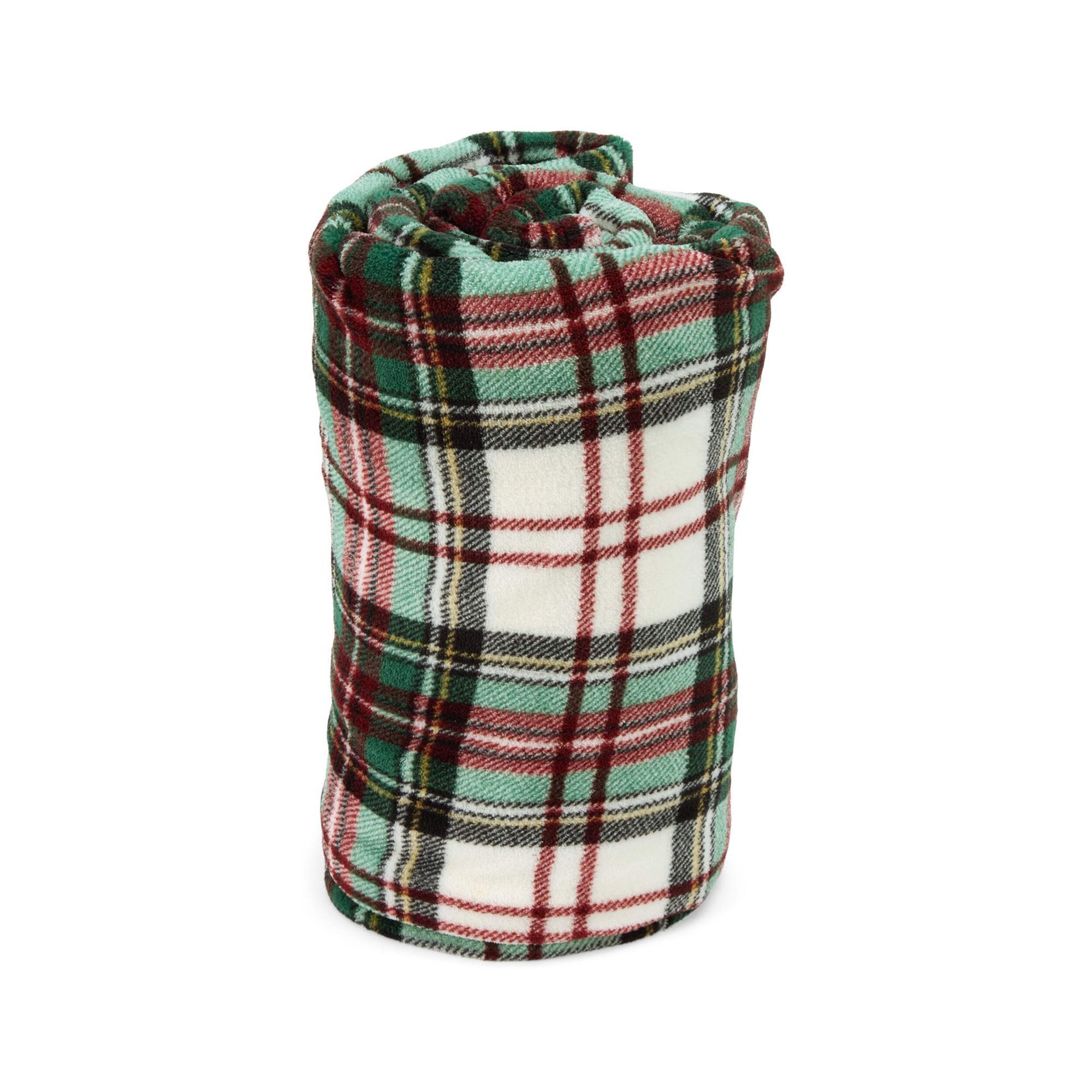 Jeté pour animal à carreaux Petco Merry Makings Front_Elevated