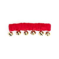 Petco Holiday Bell Scrunch Red Pet Collar, Assorted Sizes Front_Flat