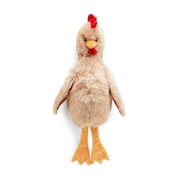 Petco Chicken Soft Plush Squeaker Dog Toy, Noisemaking, Beige, 20-in Front_Flat