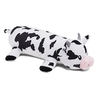 Petco Cow Soft Plush Squeaker Dog Toy, Large Size, White/Black, 18-in