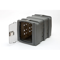 Dakota 283 Kennebec Kennel, Dark Granite Front_Three_Fourths_Angled_Left