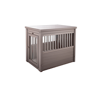 New Age Pet® InnPlace™ Dog Crate, Medium Front_Three_Fourths_Angled_Left