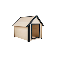 New Age Pet® ECOFLEX® Bunkhouse Dog House with Roof, Maple, X-Large Front_Three_Fourths_Angled_Right