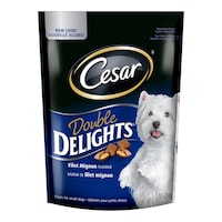 Cesar Double Delights Filet Mignon Flavour Dog Treats, 150-g Front_Flat