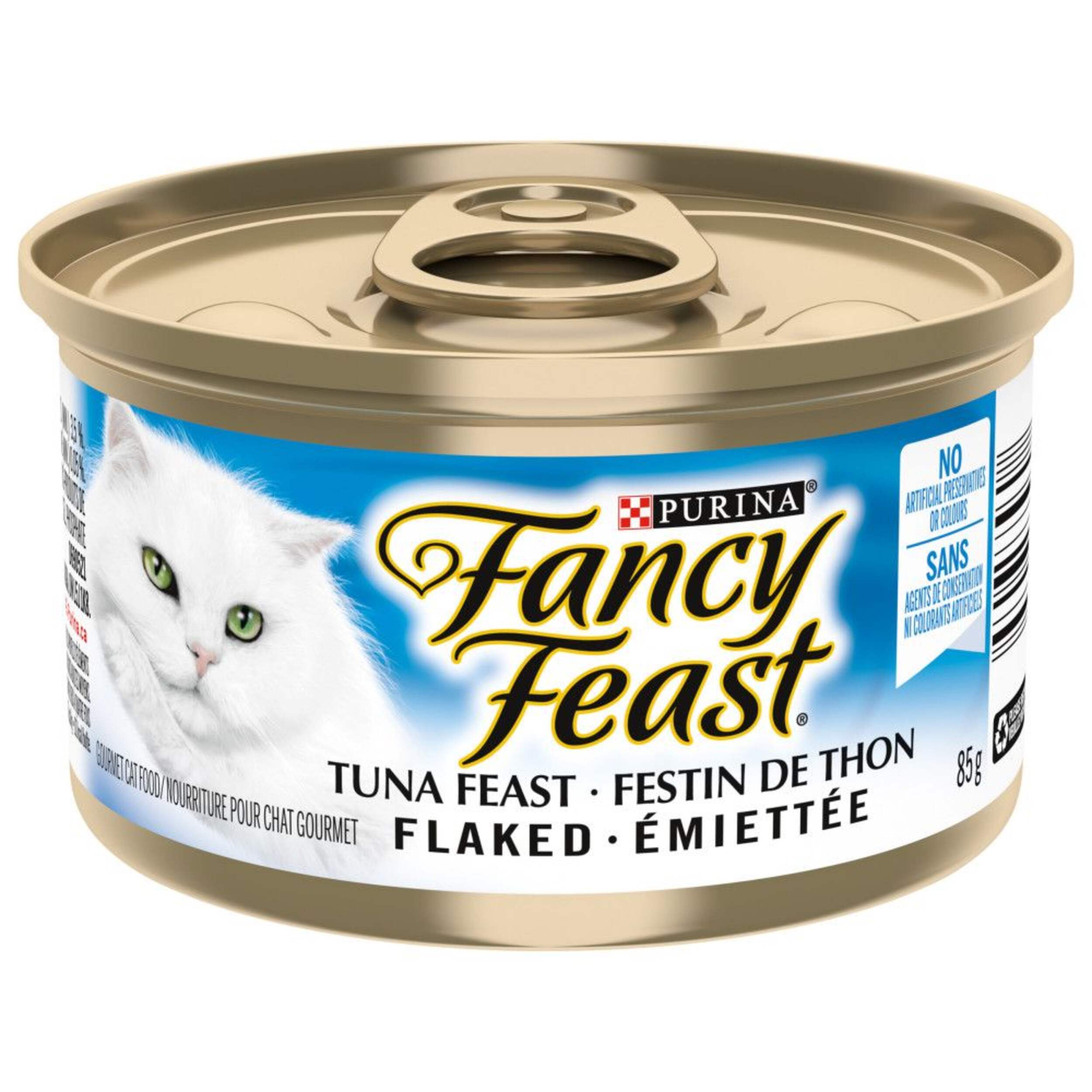 Nourriture humide pour chats Purina Fancy Feast thon émietté, 85 g Front_Elevated