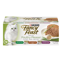 Purina Fancy Feast® Poultry Pleaser Variety Pack Wet Cat Food, 12 x 85-g Front_Elevated
