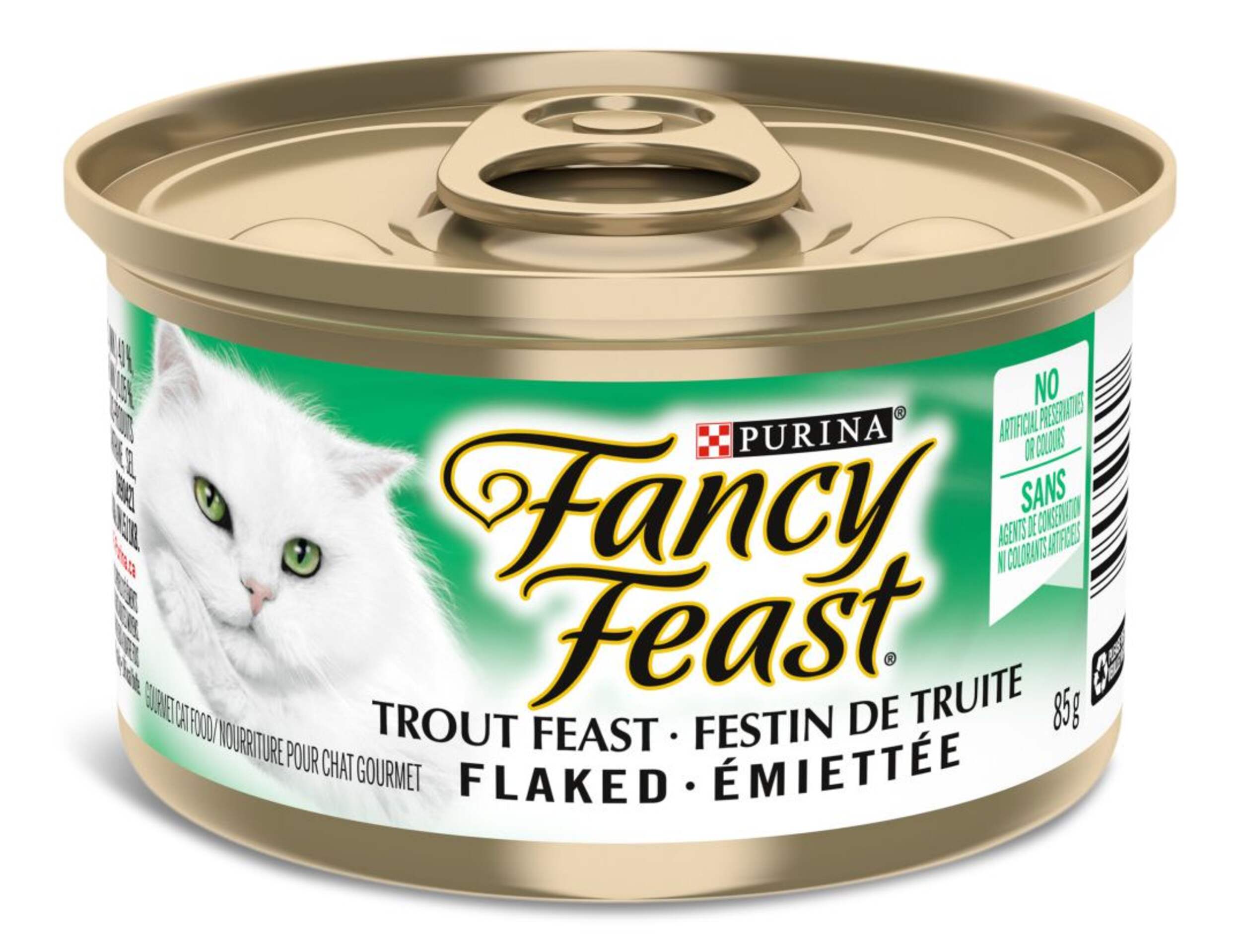 Purina Fancy Feast® Flaked Trout Wet Cat Food, 85-g Front_Elevated