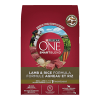 Purina ONE® SmartBlend™ Lamb & Rice Formula Adult Dry Dog Food, Assorted Sizes Front_Flat