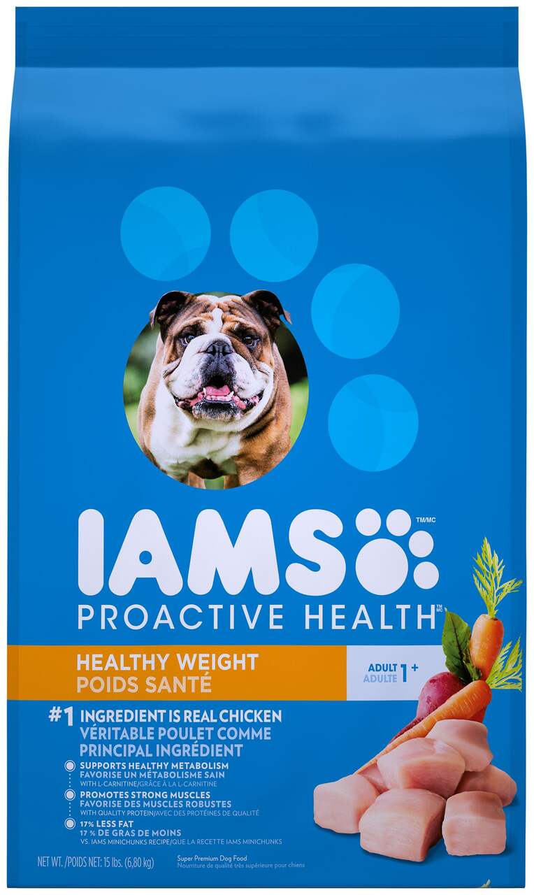 Iams Healthy Weight With Real Chicken Adult Premium Dry Dog Food - 15lbs :  Target