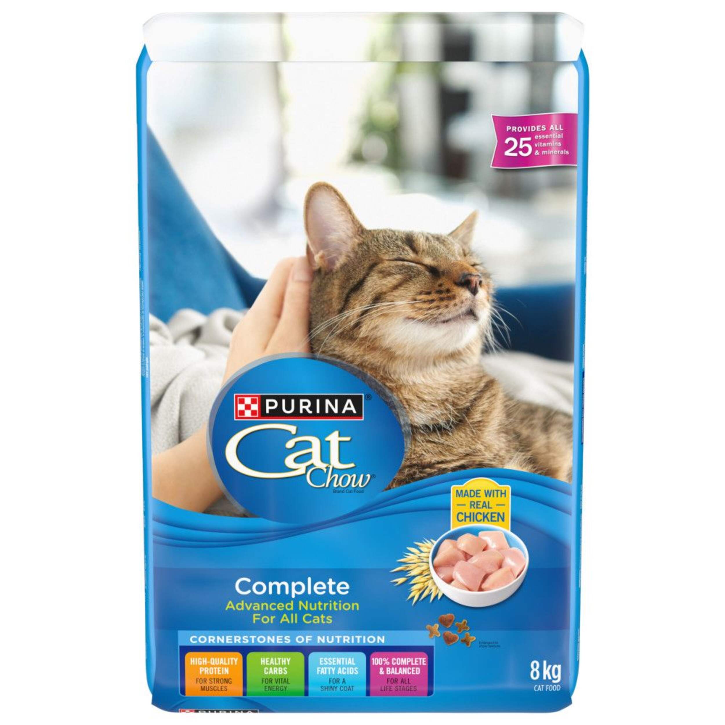 Purina Cat Chow® Advanced Nutrition Dry Cat Food, 8-kg Front_Flat